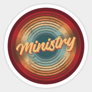 Ministry Vintage Circle Sticker